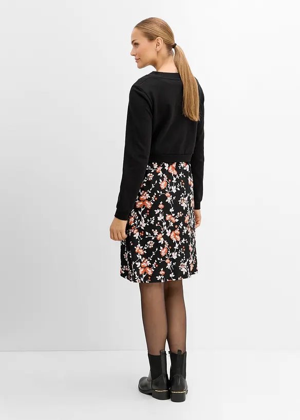 Mamma-/amningskl&auml;nning med sweatshirt (set i 2 delar), bonprix