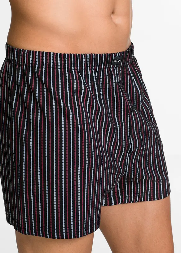 Lediga jerseyboxershorts i bomull (3-pack), bonprix