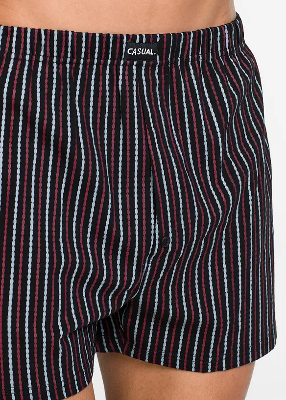 Lediga jerseyboxershorts i bomull (3-pack), bonprix