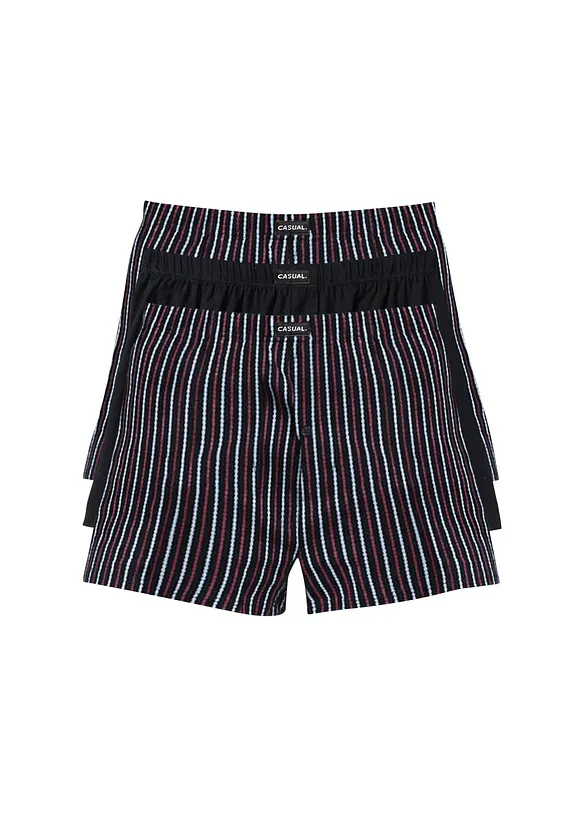 Lediga jerseyboxershorts i bomull (3-pack), bonprix