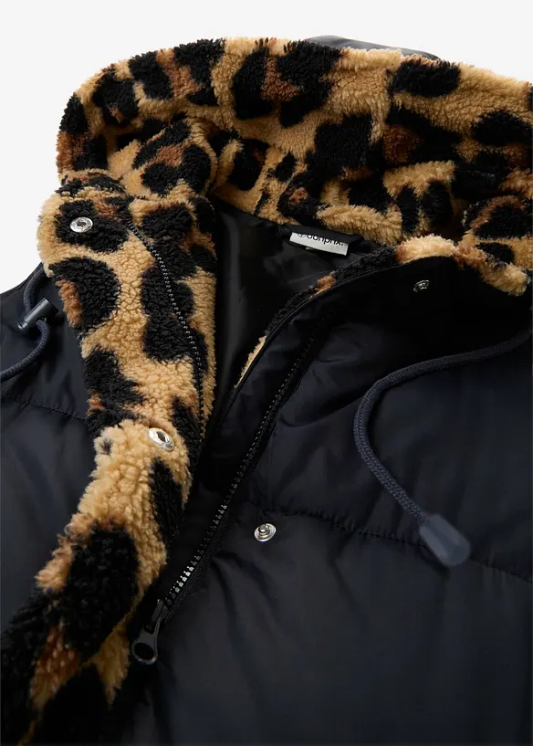 Quiltad v&auml;st med teddyfleece, bonprix