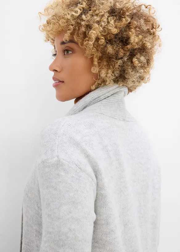 L&aring;ng cardigan med sjalkrage, bonprix