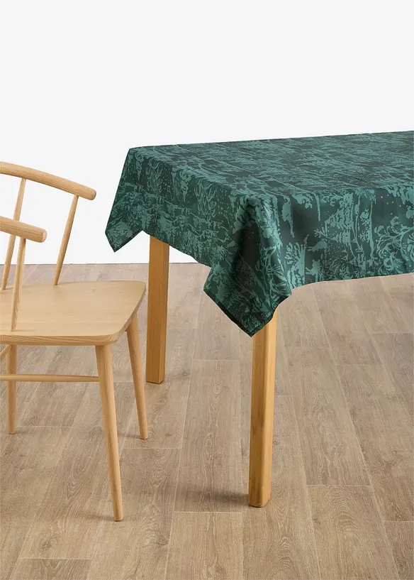 Vattenavvisande bordsduk med granar, bonprix