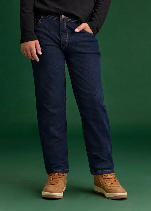 Jerseyfodrade jeans, Regular Fit, Straight, bonprix