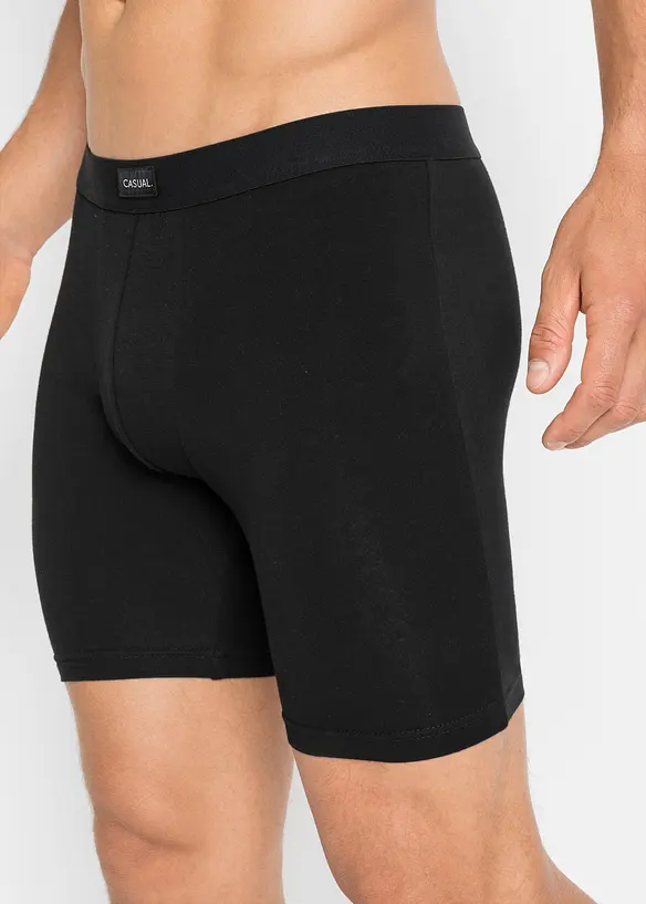 L&aring;nga boxershorts med bomull (2-pack), bonprix