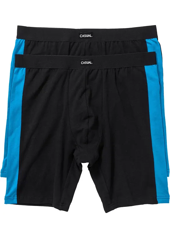 L&aring;nga boxershorts med bomull (2-pack), bonprix