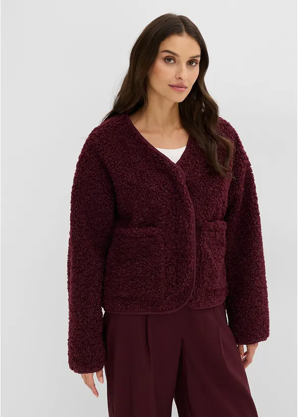 L&auml;tt fodrad teddyjacka, bonprix