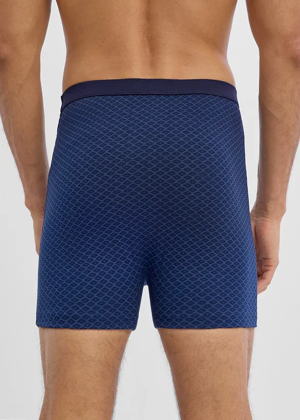 Boxerkalsong, tajt, medell&aring;ng, h&ouml;g midja, med mjuk bomull (3-pack), bonprix