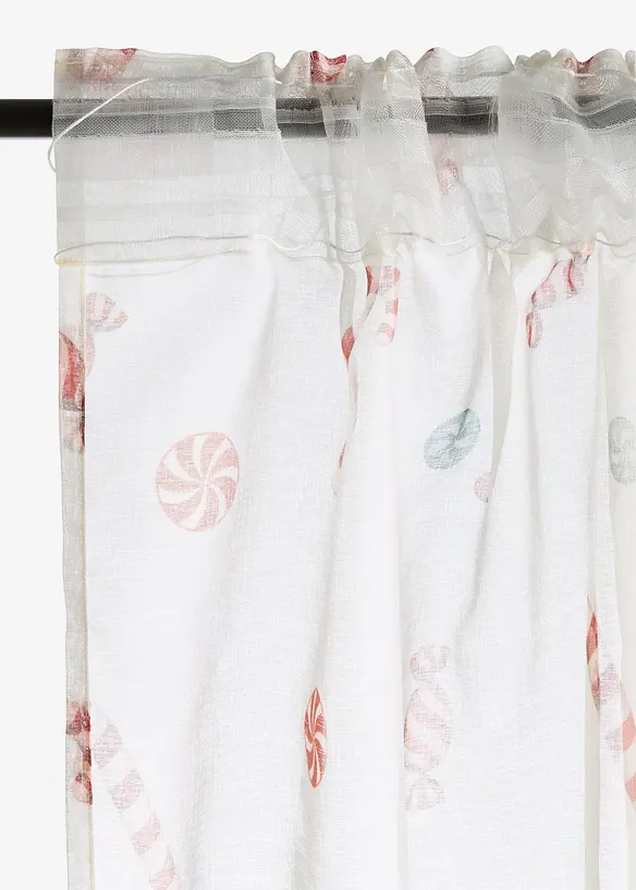 Gardin med &aring;tervunnen polyester (1-pack), bonprix