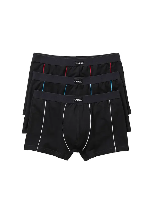 Boxerkalsong med bomull (3-pack) tajt, bonprix