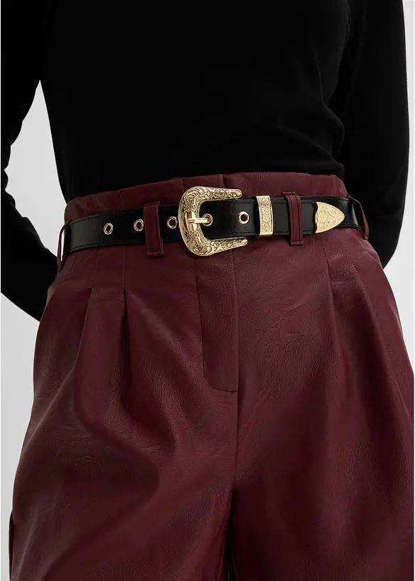 Shorts i skinnimitation med sk&auml;rp, bonprix