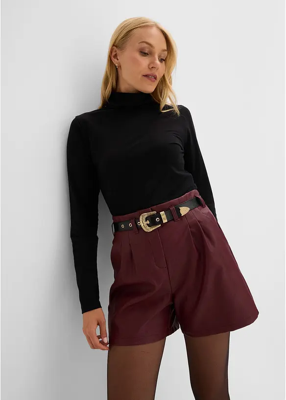Shorts i skinnimitation med sk&auml;rp, bonprix