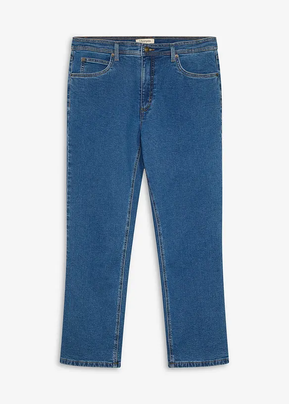 Classic Fit Jeans med mjukt flanellfoder, Straight, bonprix