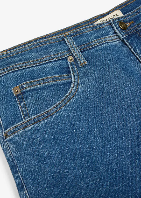 Classic Fit Jeans med mjukt flanellfoder, Straight, bonprix