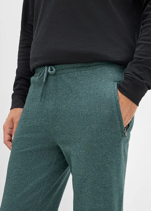Joggingbyxa med fickor med dragkedja, bonprix