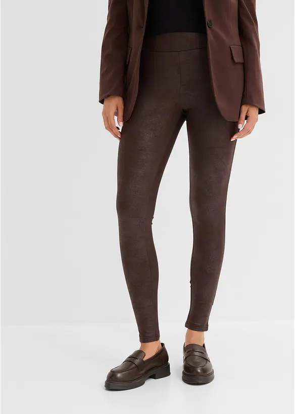 Fodrade leggings med ytskikt, bonprix