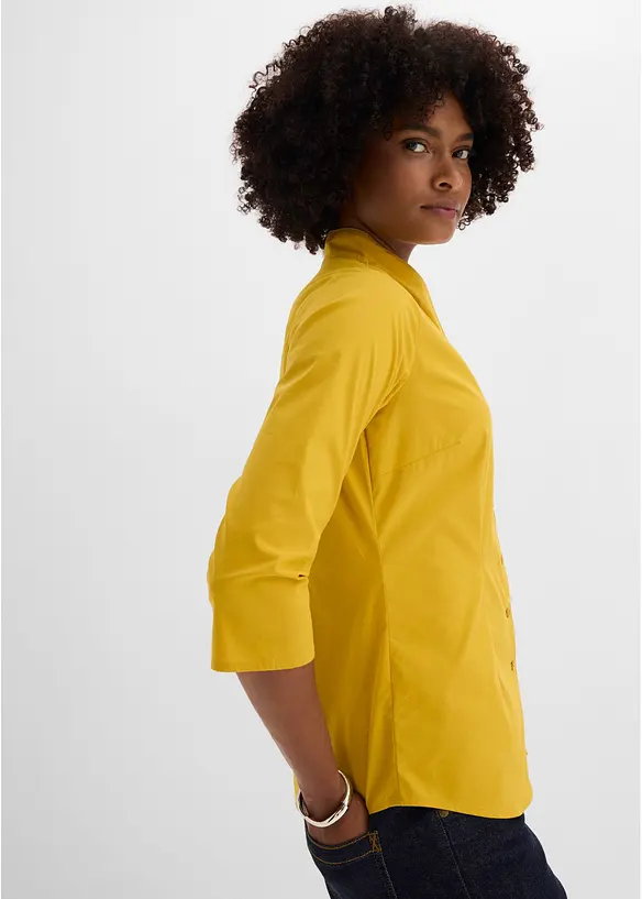Blus med sjalkrage, bonprix