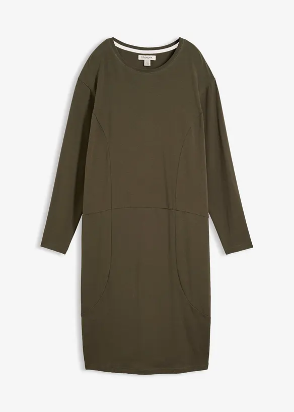 Ballongformad jerseykl&auml;nning, bonprix