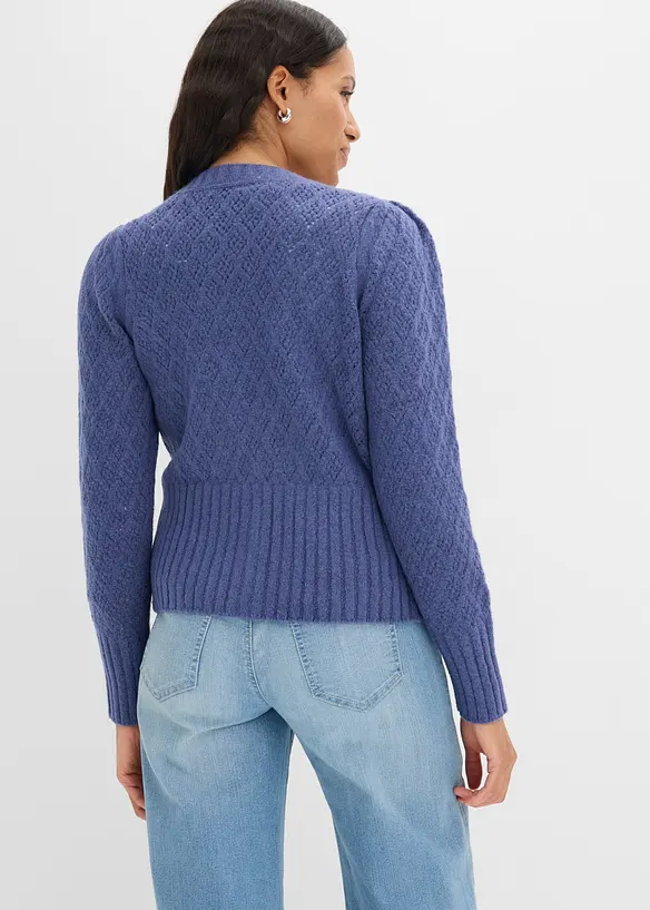 Finstickad cardigan, bonprix