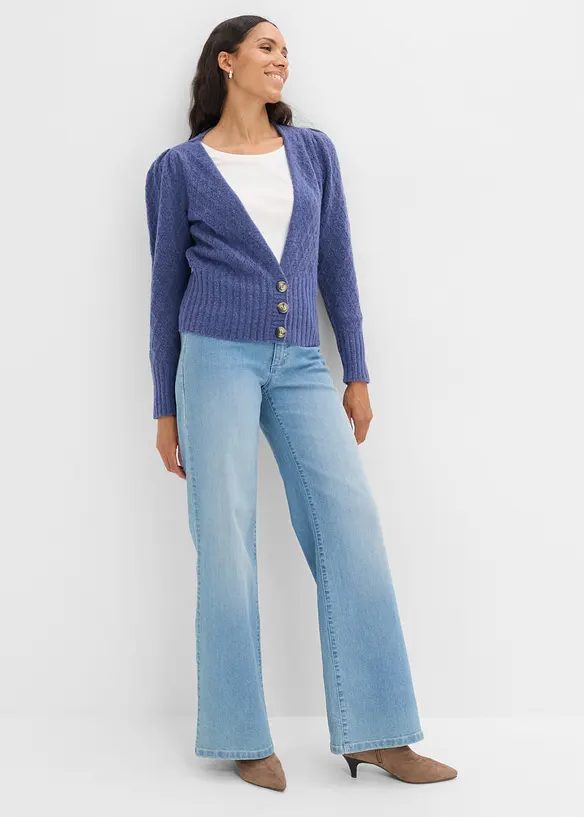 Finstickad cardigan, bonprix