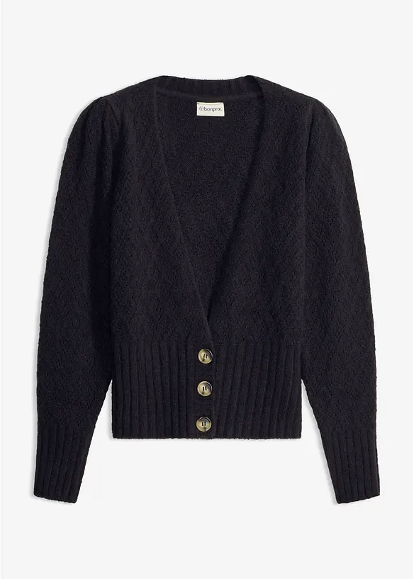 Finstickad cardigan, bonprix
