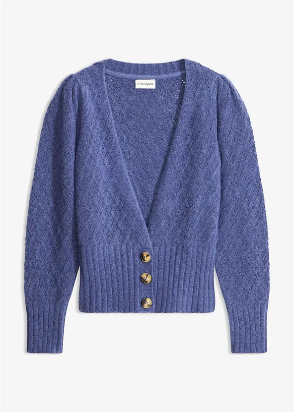 Finstickad cardigan, bonprix
