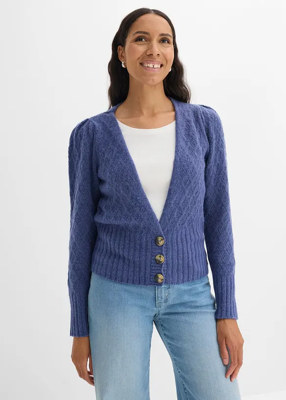 Finstickad cardigan, bonprix