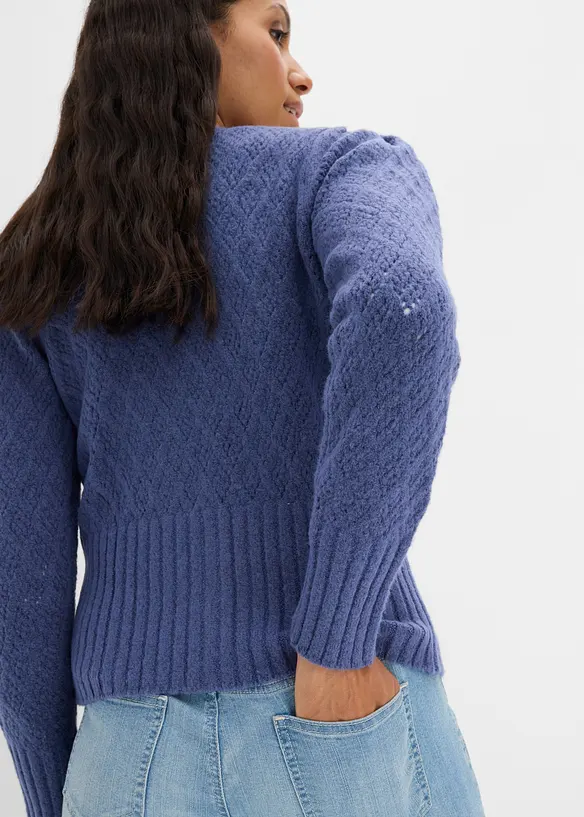 Finstickad cardigan, bonprix