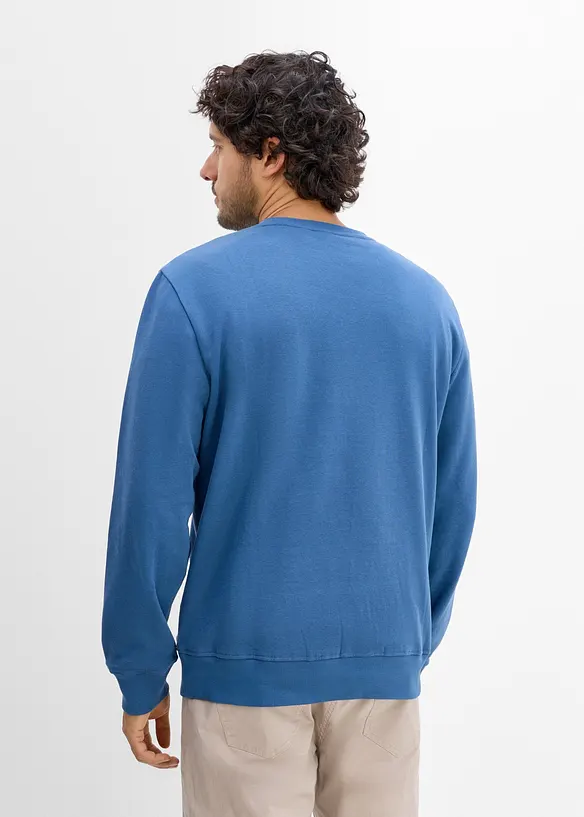 Sweatshirt i mjuk bomullsmix (2-pack), bonprix