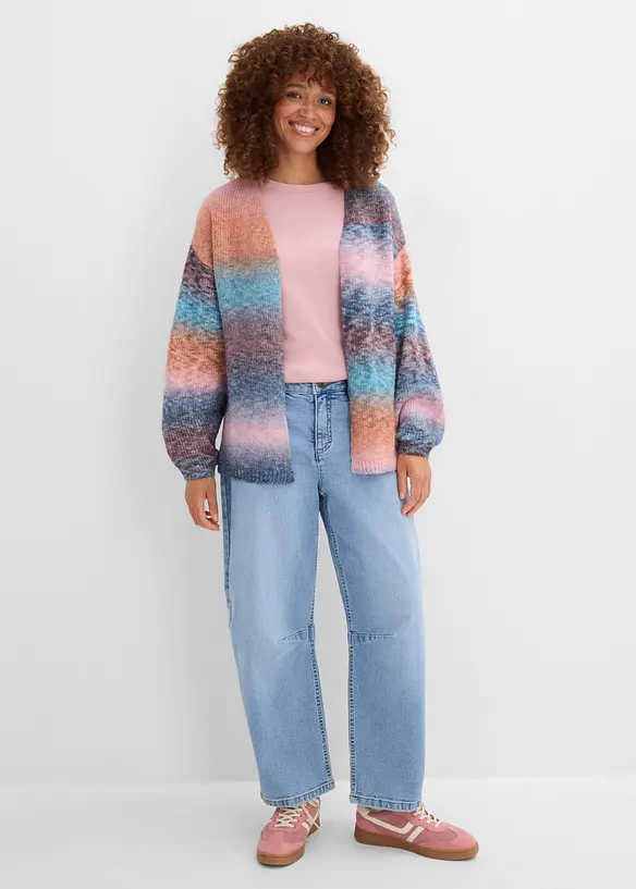 Grovstickad cardigan, bonprix