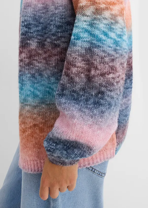 Grovstickad cardigan, bonprix