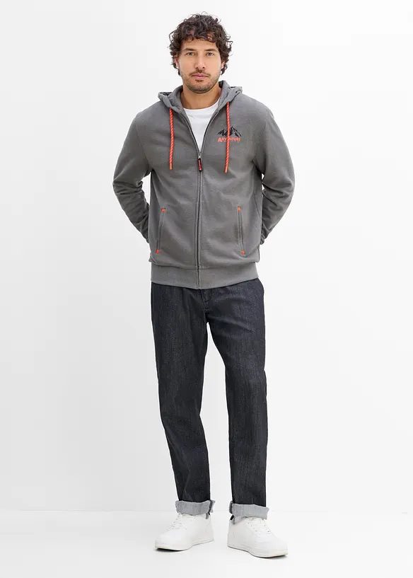 Tunna dra p&aring;-jeans med res&aring;rmidja, Regular Fit, Straight,, bonprix