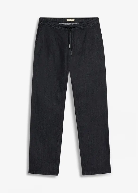Tunna dra p&aring;-jeans med res&aring;rmidja, Regular Fit, Straight,, bonprix