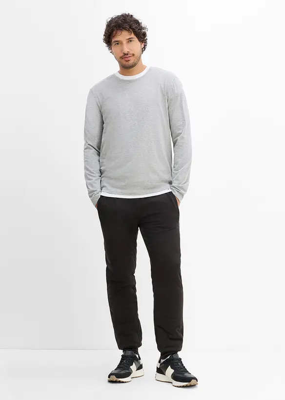 Joggingbyxa med v&auml;rmande teddyfleecefoder, bonprix