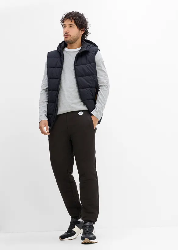 Joggingbyxa med v&auml;rmande teddyfleecefoder, bonprix
