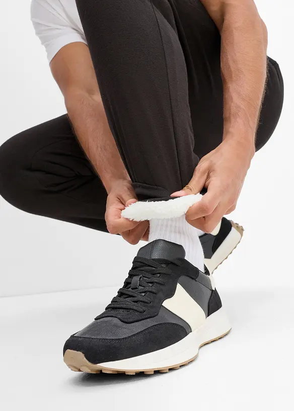 Joggingbyxa med v&auml;rmande teddyfleecefoder, bonprix