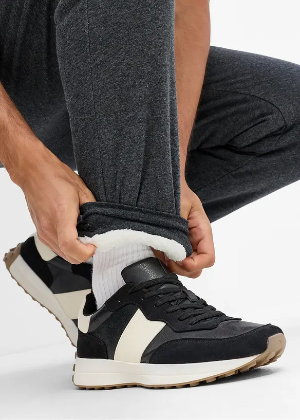 Joggingbyxa med v&auml;rmande teddyfleecefoder, bonprix