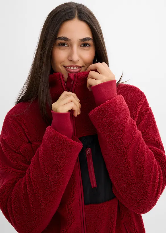 Jacka i teddyfleece, bonprix