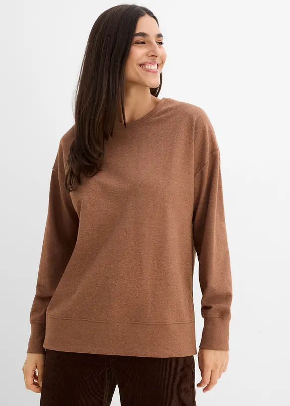 Sweatshirt av bomullsmix, bonprix