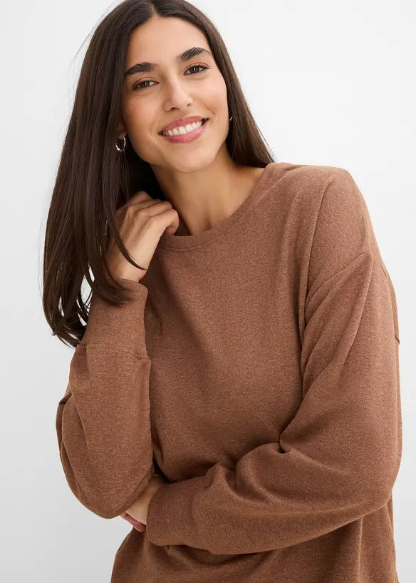 Sweatshirt av bomullsmix, bonprix