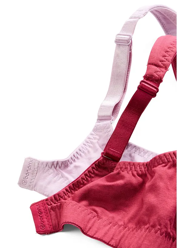 T-shirtbeh&aring; i minimizermodell utan bygel, med bomull (2-pack), bonprix