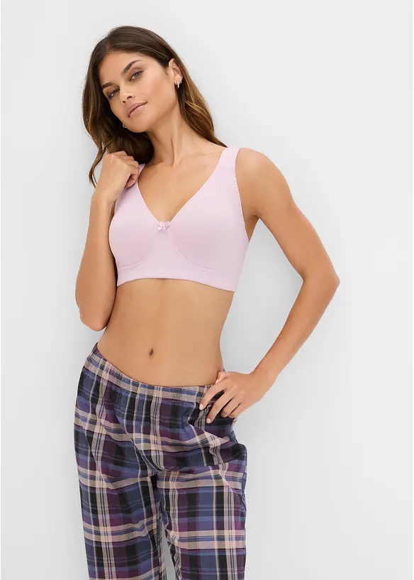 T-shirtbeh&aring; i minimizermodell utan bygel, med bomull (2-pack), bonprix