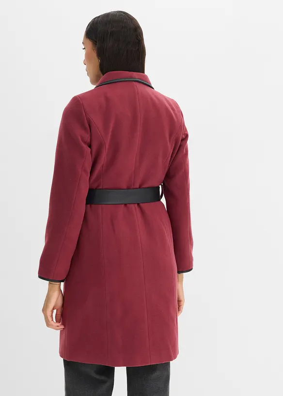 Kort kappa med yllelook, bonprix