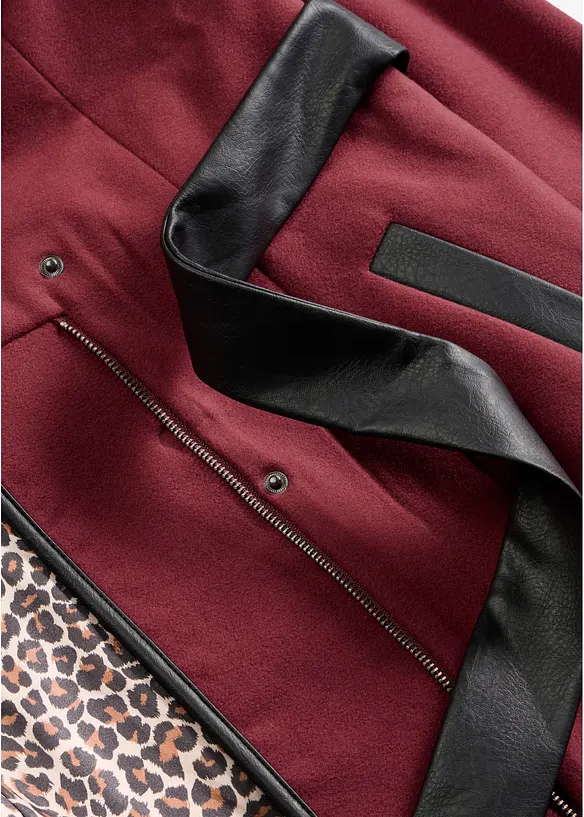 Kort kappa med yllelook, bonprix