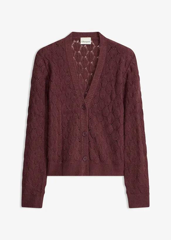 H&aring;lm&ouml;nstrad cardigan, bonprix