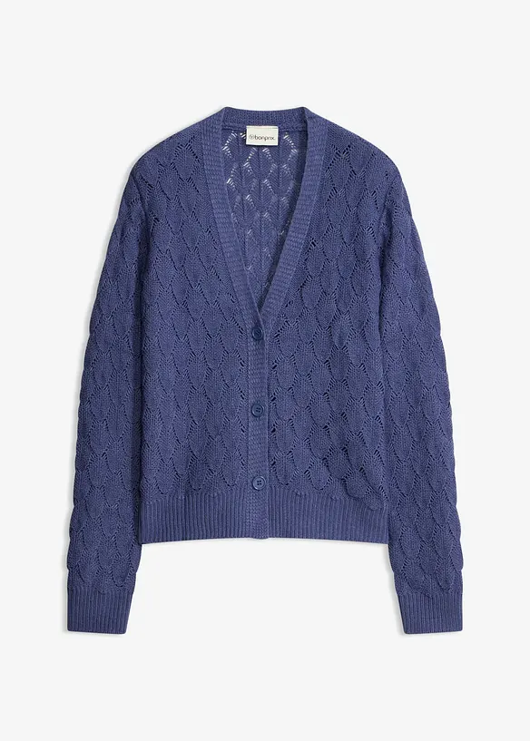 H&aring;lm&ouml;nstrad cardigan, bonprix