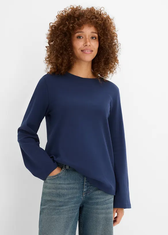 L&aring;ng&auml;rmad T-shirt i ekologisk bomull, bonprix