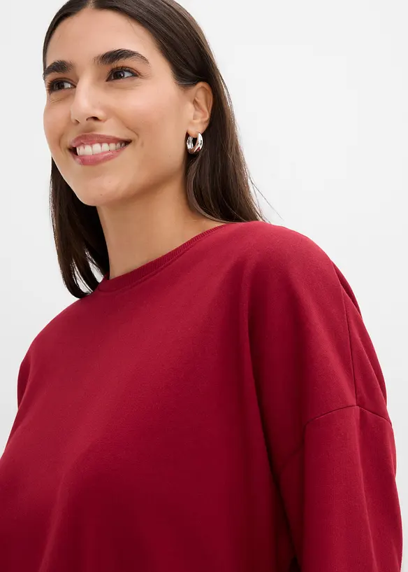 Oversizesweatshirt i ren bomull, bonprix