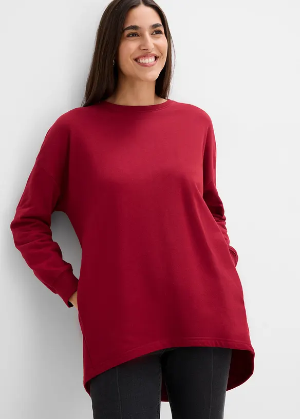 Oversizesweatshirt i ren bomull, bonprix