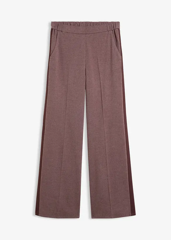 Vid byxa med yllelook och viskos, bonprix